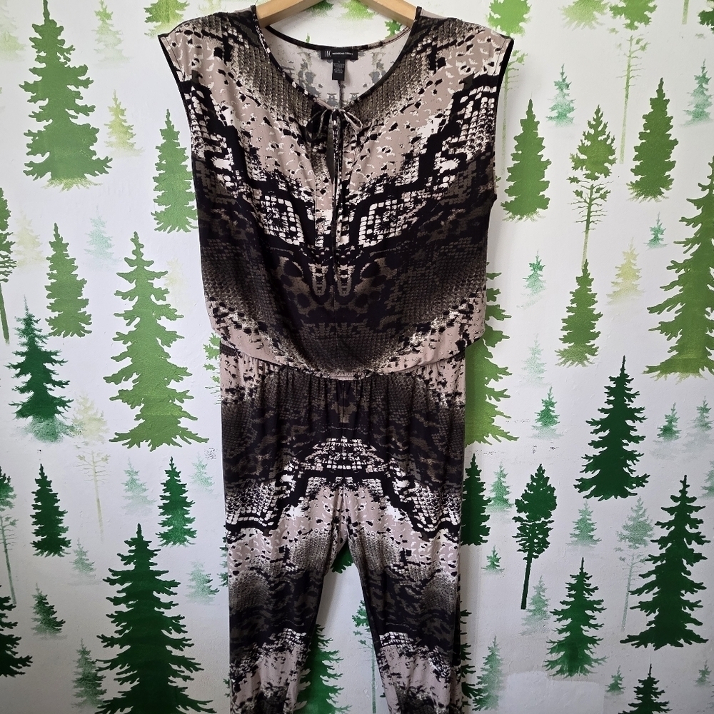 Stylish Snake Print Jumpsuit